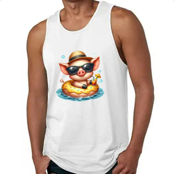Camiseta Regata Porco na boia - Imagem 4