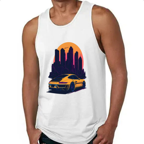 Camiseta Regata Porsche Amarelo Sunset - Imagem 4