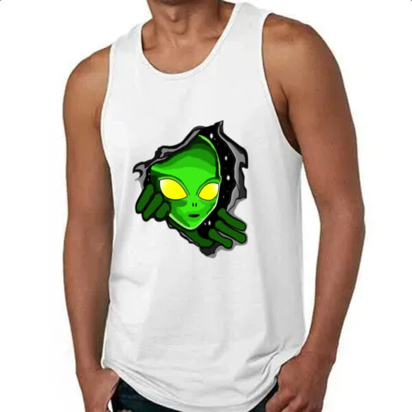 Camiseta Regata Portal dimensional com alienigena - Imagem 4