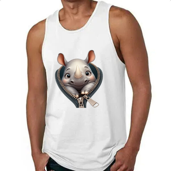 Camiseta Regata Rinoceronte no ziper - Imagem 4