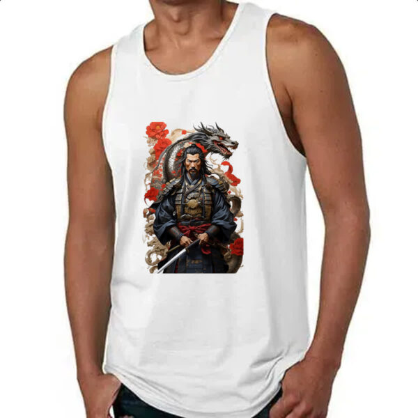 Camiseta Regata Samurai Japones Dragao Milenar - Imagem 4