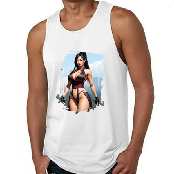 Camiseta Regata Samurai girl on sky - Imagem 4