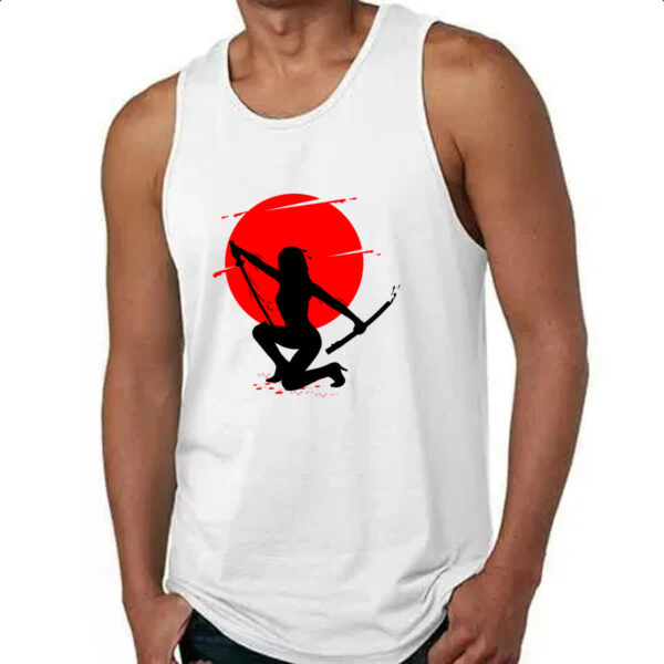 Camiseta Regata Samurai girl silhueta - Imagem 4