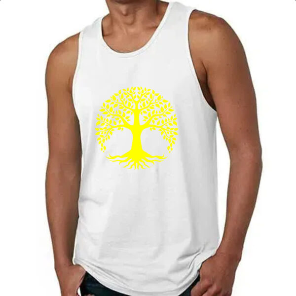 Camiseta Regata Arvore da vida amarela - Imagem 4