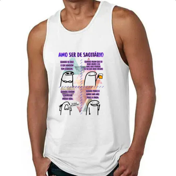 Camiseta Regata Signo Amo ser de Sagitario - Imagem 4