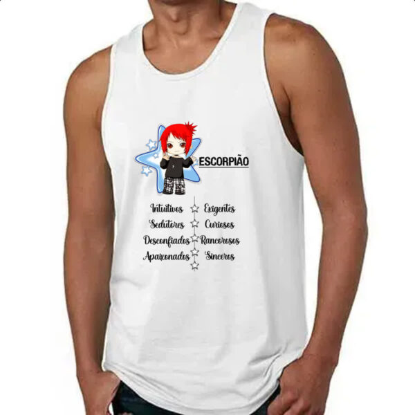 Camiseta Regata Signo Cute Escorpiao - Imagem 4