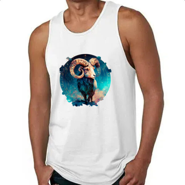 Camiseta Regata Signo de aries logo de luxo - Imagem 4