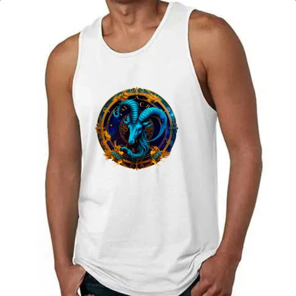 Camiseta Regata Signo de capricornio logo de luxo - Imagem 4
