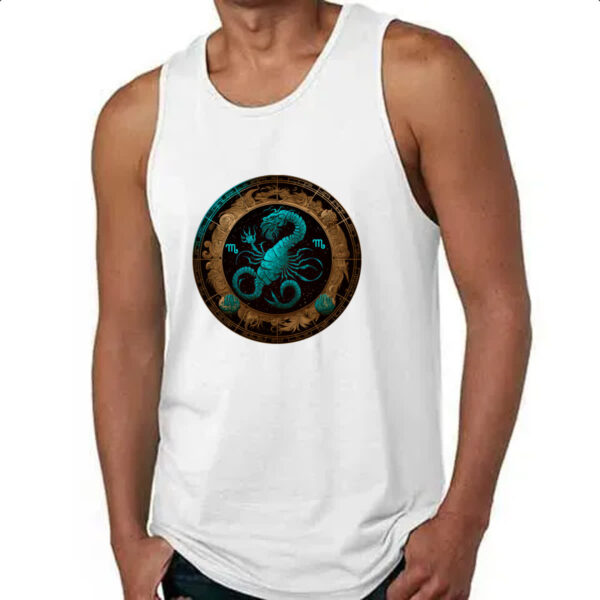 Camiseta Regata Signo de escorpiao logo de luxo - Imagem 4