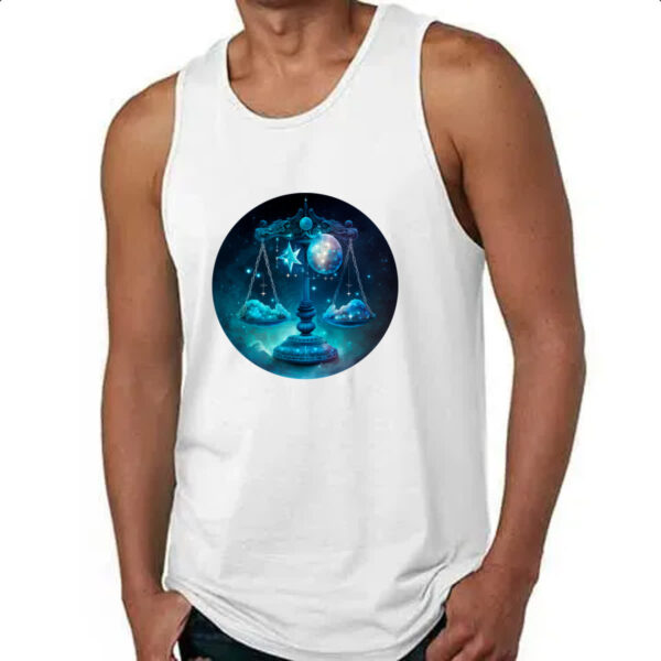 Camiseta Regata Signo de libra logo de luxo - Imagem 4