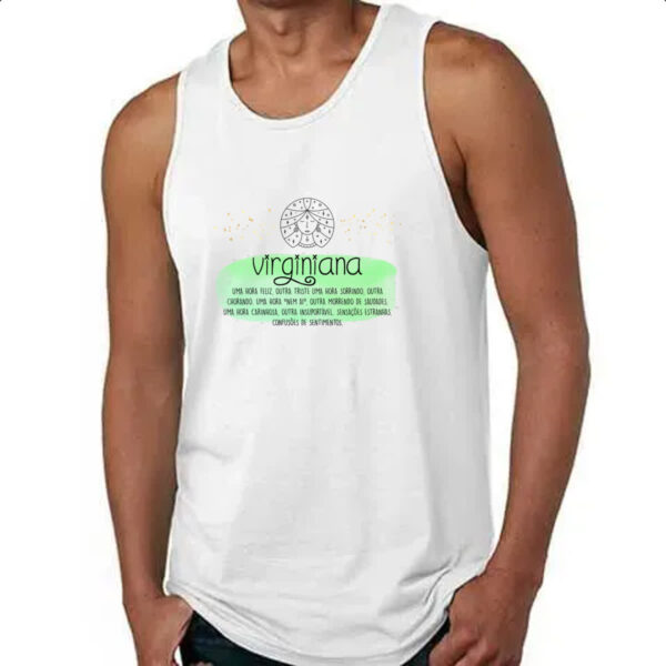 Camiseta Regata Signo sincero Virgem - Imagem 4