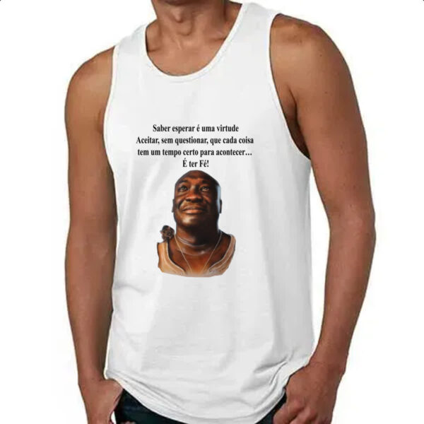 Camiseta Regata Saber esperar e uma virtude - Imagem 4