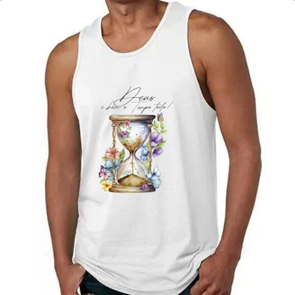 Camiseta Regata Salmos Deus e bom - Imagem 4