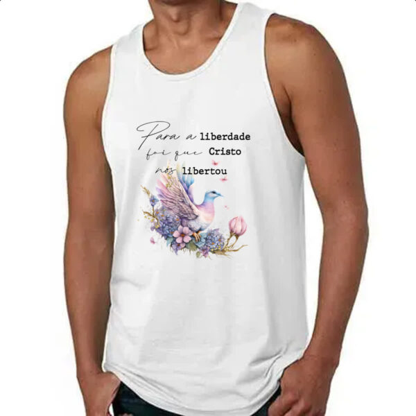 Camiseta Regata Salmos Liberdade - Imagem 4