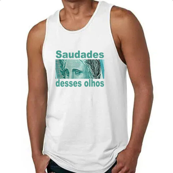 Camiseta Regata Saudades desses olhos - Imagem 4