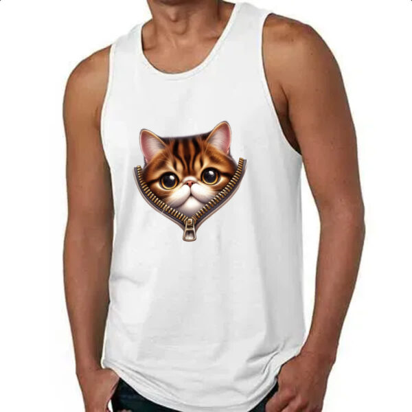 Camiseta Regata Scotish Fold no ziper - Imagem 4