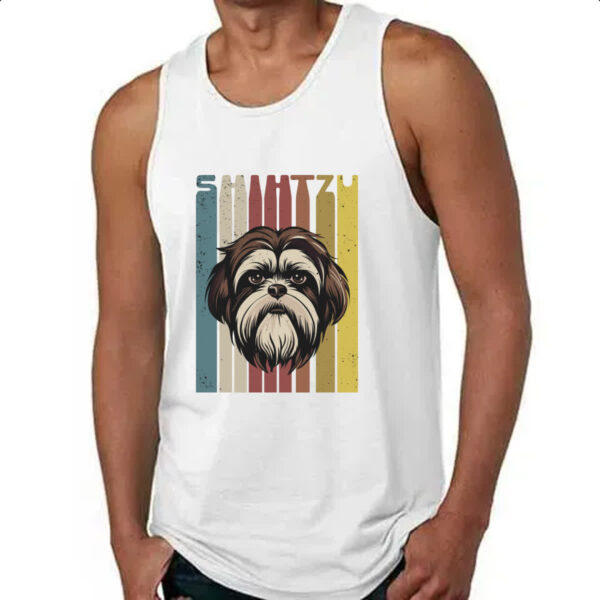 Camiseta Regata Shih-tzu retro vintage - Imagem 4