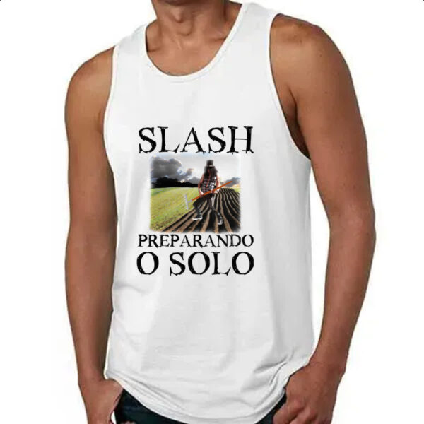 Camiseta Regata Slash preparando o solo - Imagem 4