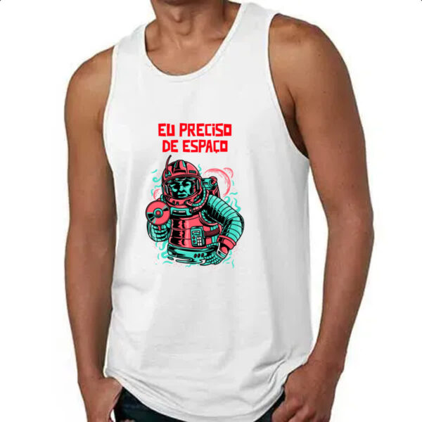 Camiseta Regata Astronauta armado preciso de espaco - Imagem 4