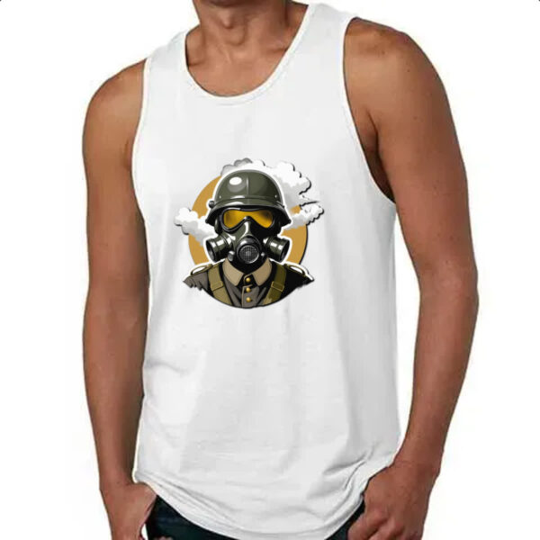 Camiseta Regata Soldado alemao mascara de gas - Imagem 4