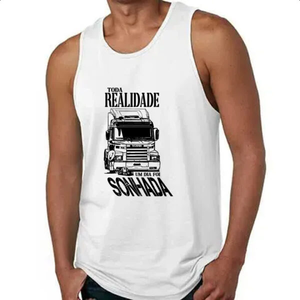 Camiseta Regata Sonho caminhao - Imagem 4