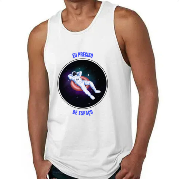 Camiseta Regata Astronauta preciso de espaco - Imagem 4