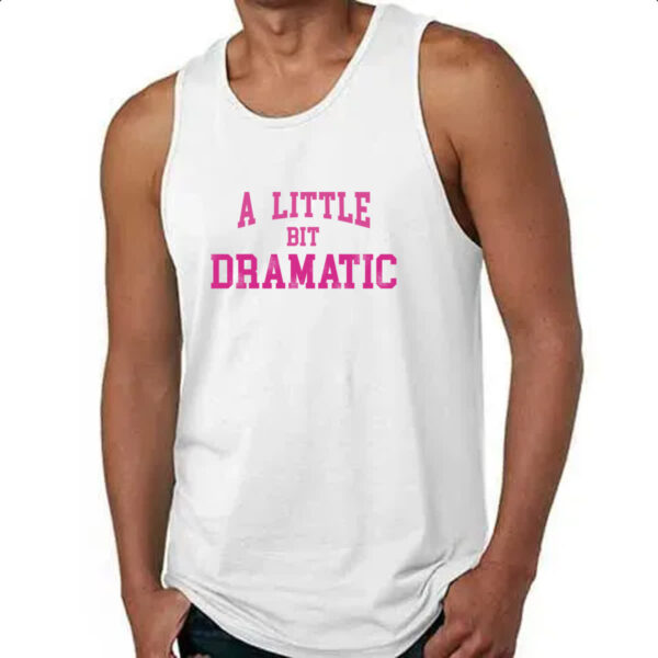 Camiseta Regata A little bit dramatic rosa - Imagem 4