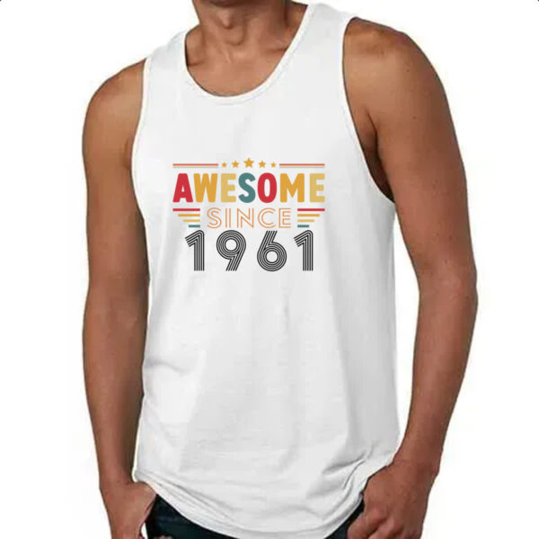 Camiseta Regata Awesome since 1961 - Imagem 4