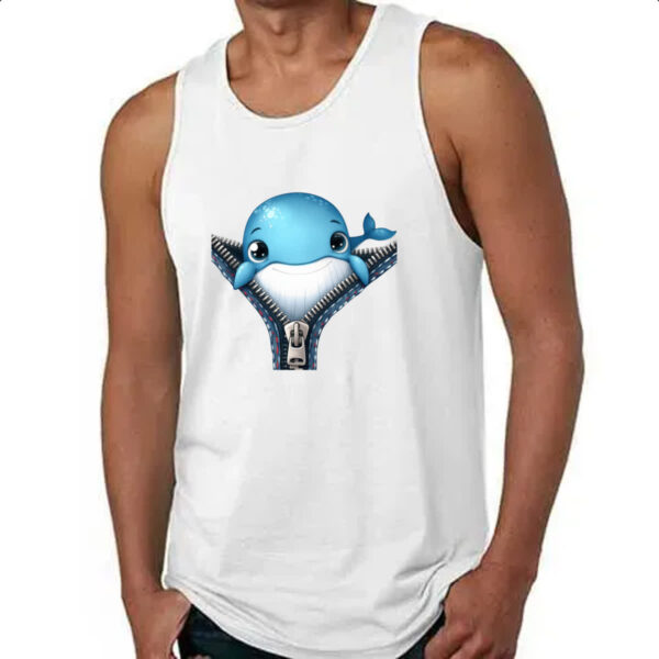 Camiseta Regata Baleia no ziper - Imagem 4