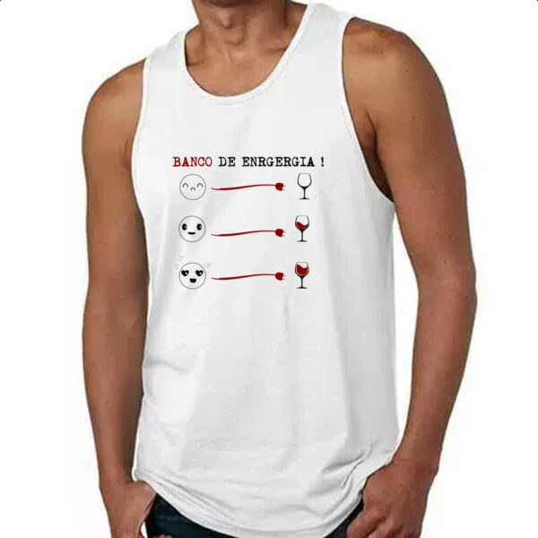 Camiseta Regata Banco de energia vinho - Imagem 4