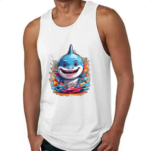 Camiseta Regata Bebe Tubarao Splash - Imagem 4