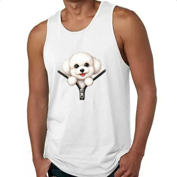 Camiseta Regata Bichon Frise no Ziper - Imagem 4