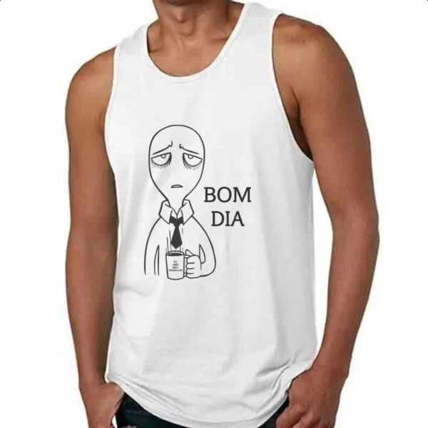 Camiseta Regata Bom dia eu amo meu trabalho - Imagem 4