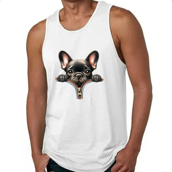 Camiseta Regata Bulldog Frances no Ziper - Imagem 4