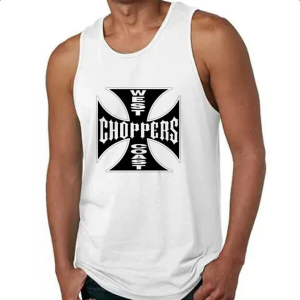 Camiseta Regata West coast chopper cruz negra - Imagem 4