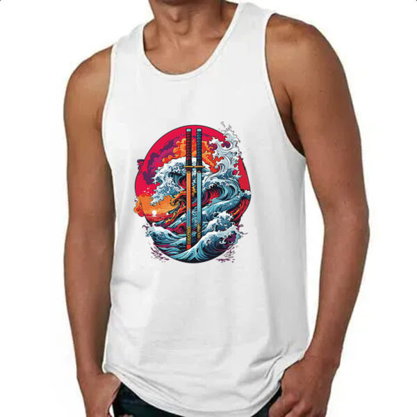 Camiseta Regata Katana grandes ondas - Imagem 4
