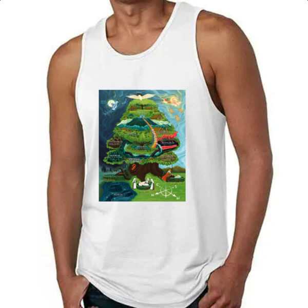 Camiseta Regata Yggdrasil arvore vida Mitologia Nordica - Imagem 4