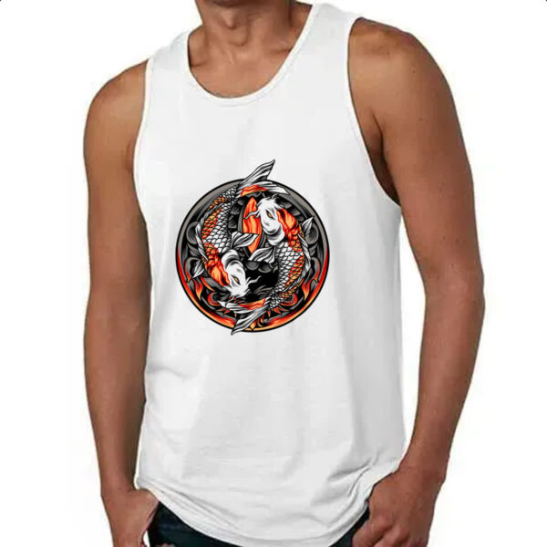 Camiseta Regata Yin Yang Carpa - Imagem 4