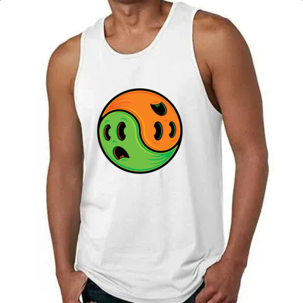 Camiseta Regata Yin Yang Halloween - Imagem 4