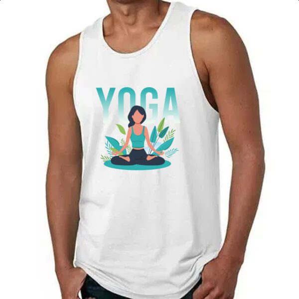 Camiseta Regata Yoga meditacao plantas verdes - Imagem 4