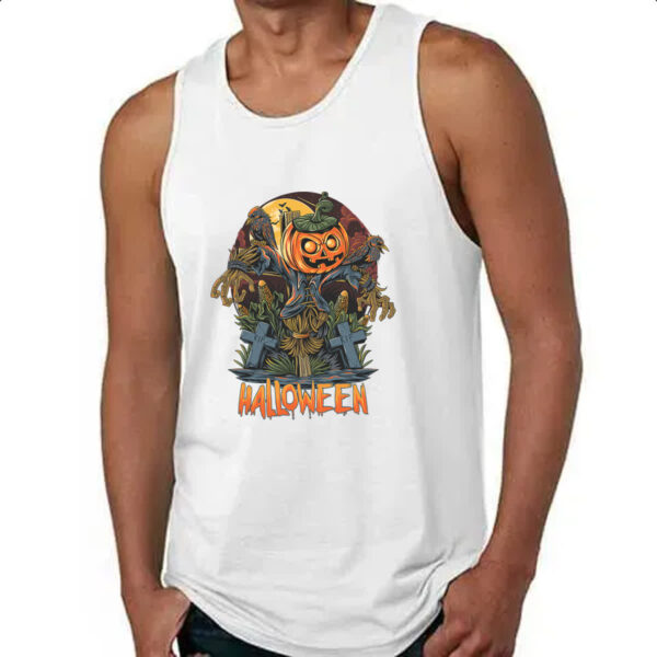 Camiseta Regata Halloween JackPot Espantalho Milharal - Imagem 4
