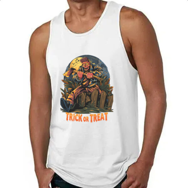 Camiseta Regata Halloween Trick or Treat - Imagem 4
