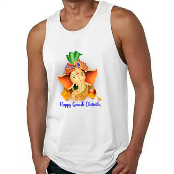 Camiseta Regata Happy Ganesh Chaturthi - Imagem 4