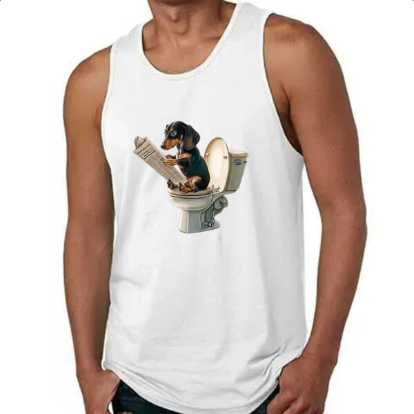 Camiseta Regata Cachorro Salsisha na sala de forca - Imagem 4