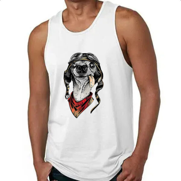 Camiseta Regata Cachorro doido piloto - Imagem 4