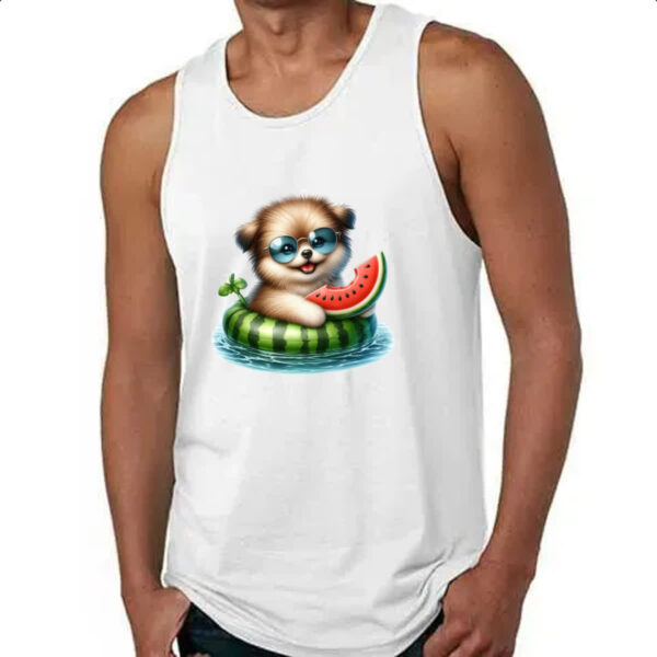 Camiseta Regata Cachorro na boia - Imagem 4