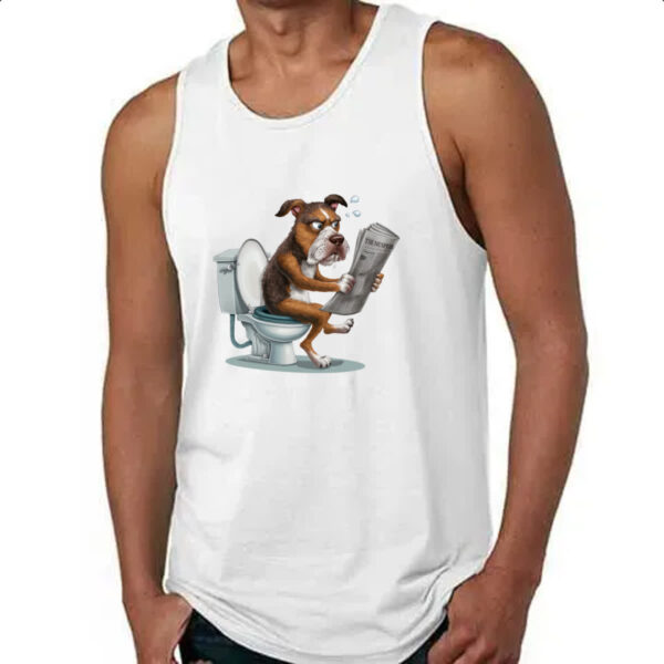 Camiseta Regata Cachorro na sala de forca - Imagem 4