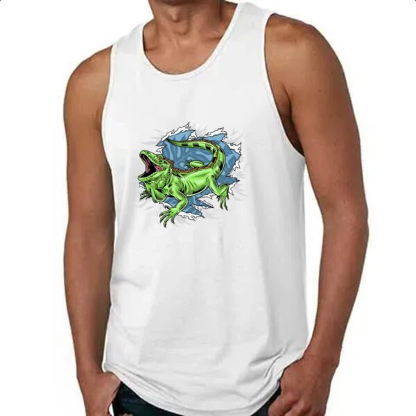 Camiseta Regata Camaleao rasgando a camisa - Imagem 4