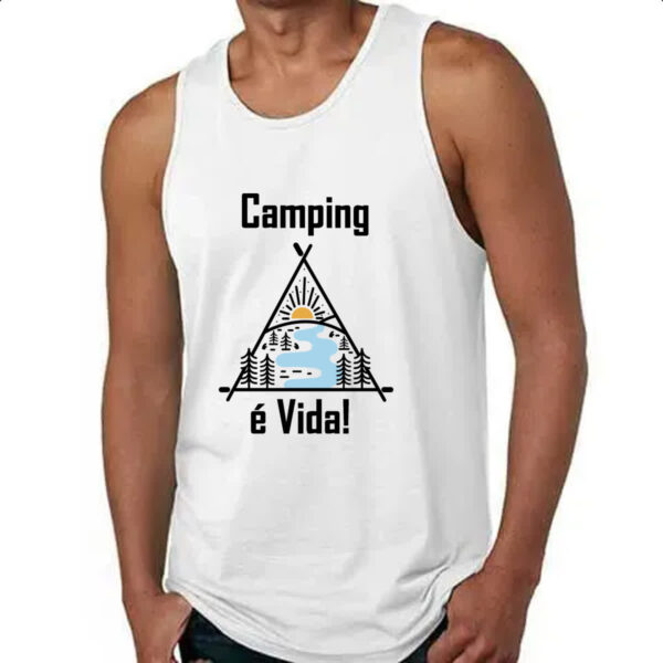 Camiseta Regata Camping e vida - Imagem 4