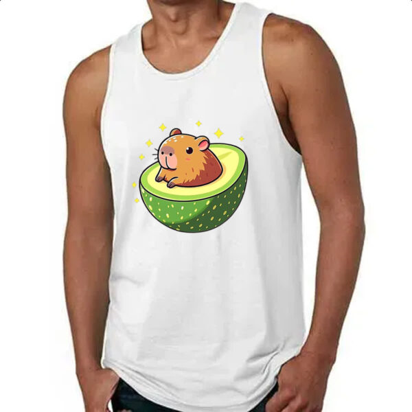 Camiseta Regata Capibacate capivara no abacate - Imagem 4